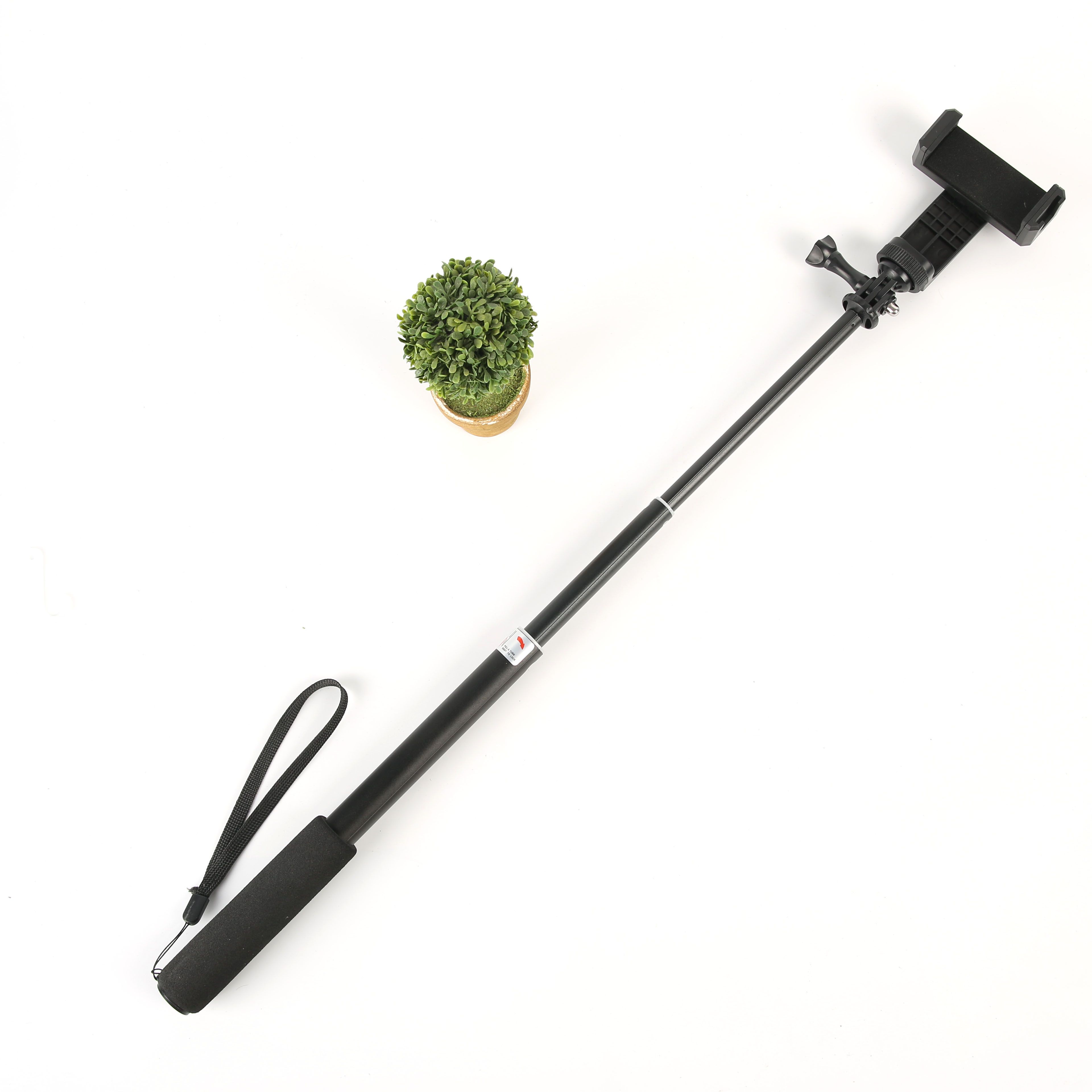 Aluminum alloy mobile phone Bluetooth selfie stick, 1-meter gimbal live streaming telescopic pole, mobile phone stand stabilizer details Picture