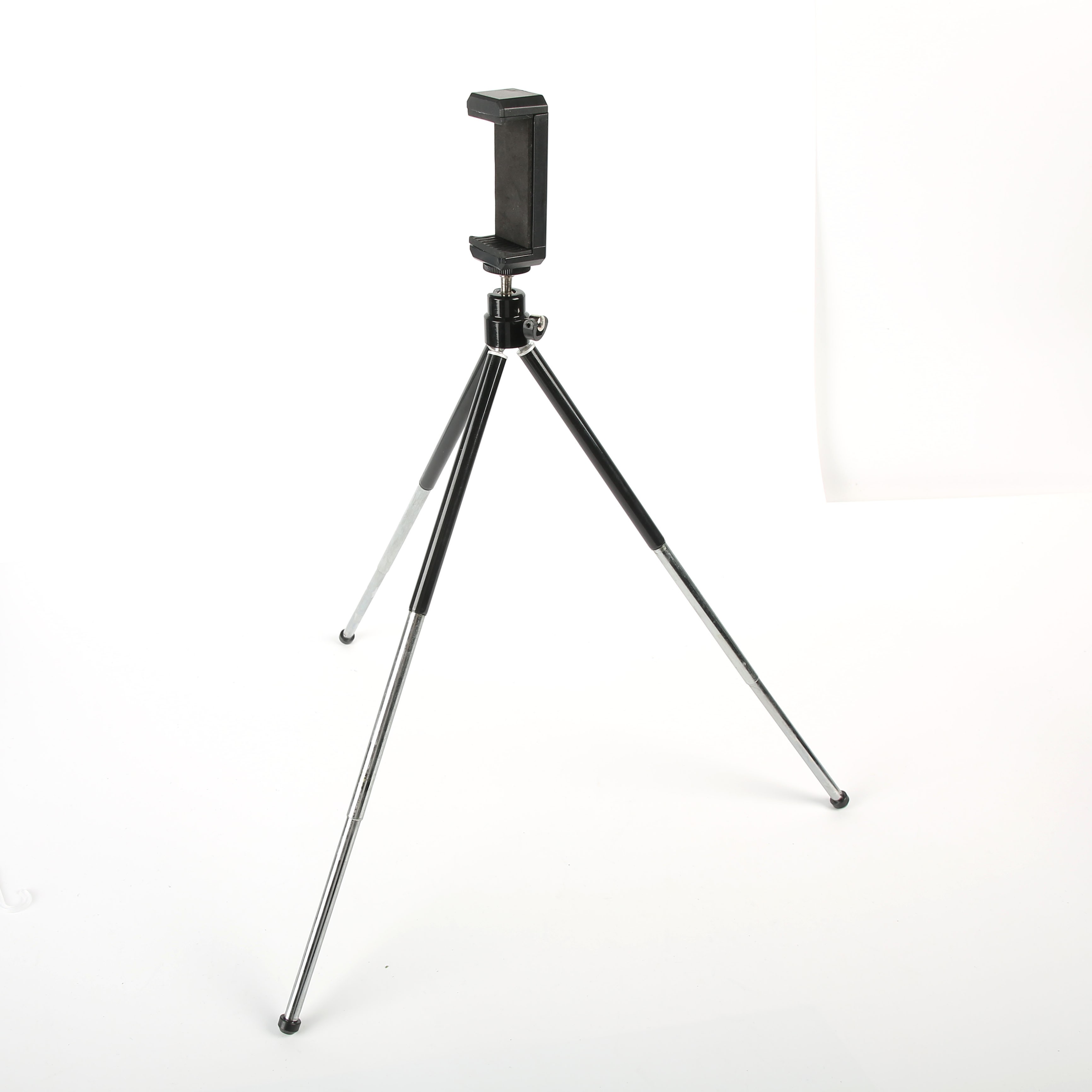 Wholesale copper tube mobile phone holder tripod, shrink mobile phone live streaming camera selfie stand, desktop detail image 3