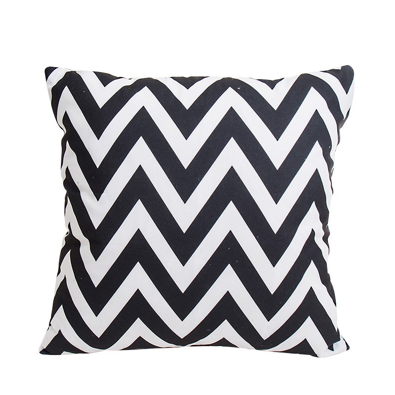 简约纯棉沙发靠背靠枕美式乡村家居汽车靠垫详情图1