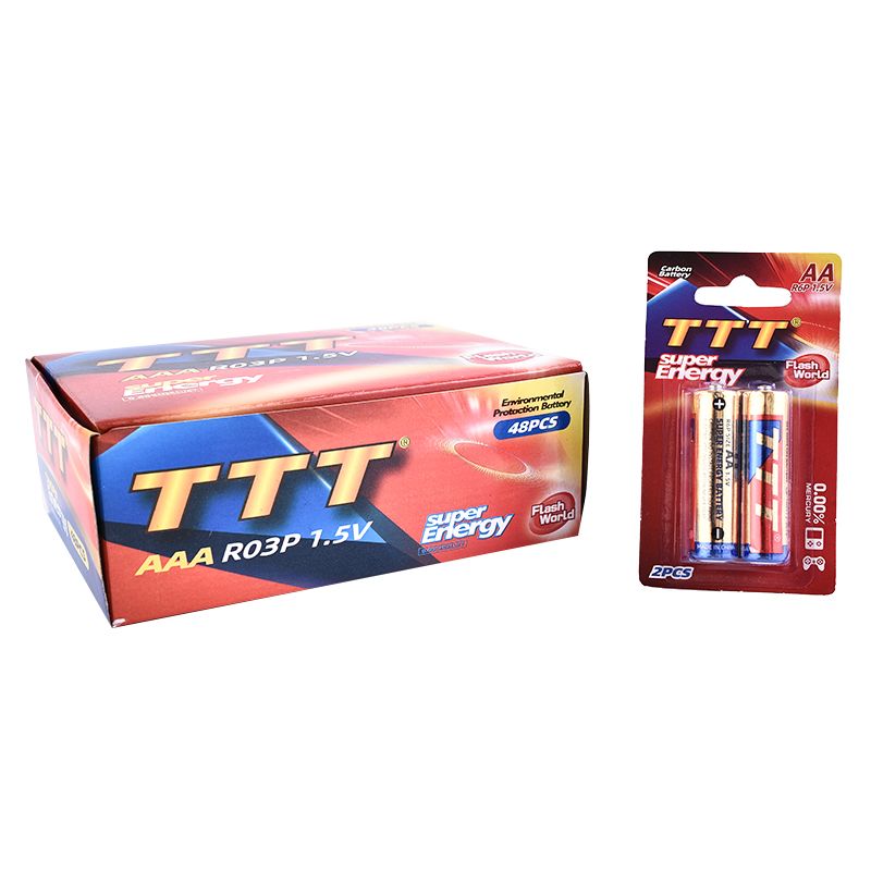TTT 卡装2节5号电池  SIZEAA R6P 1.5V图