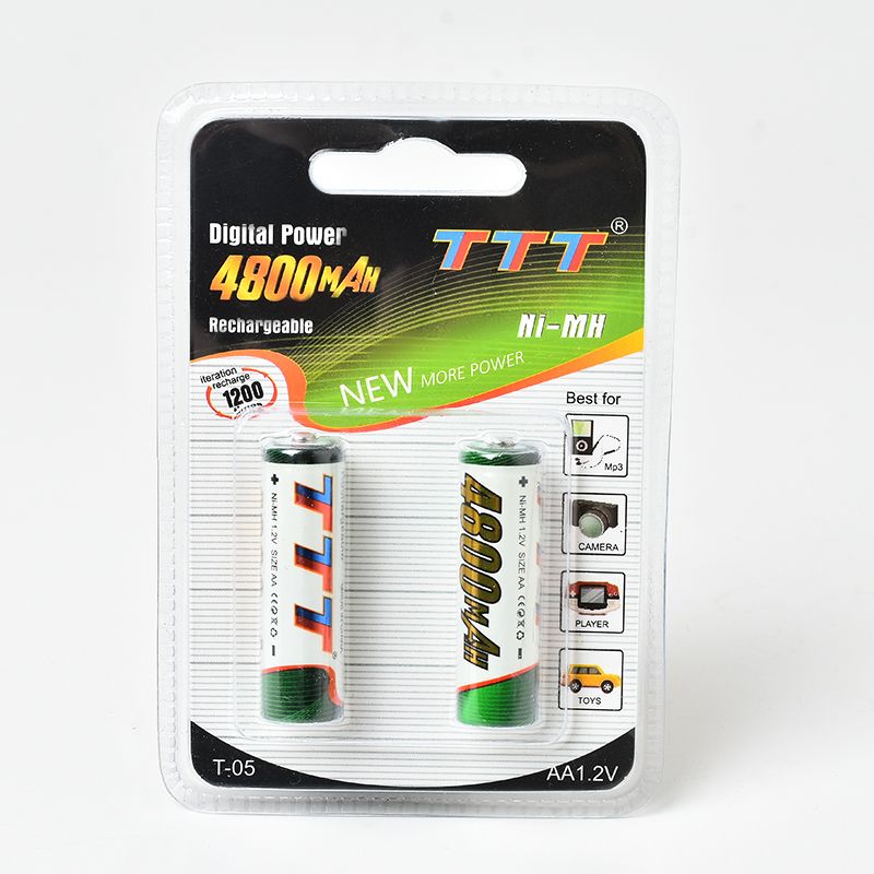 TTT 卡装2节5号冲电电池  SIZEAA 1.2V