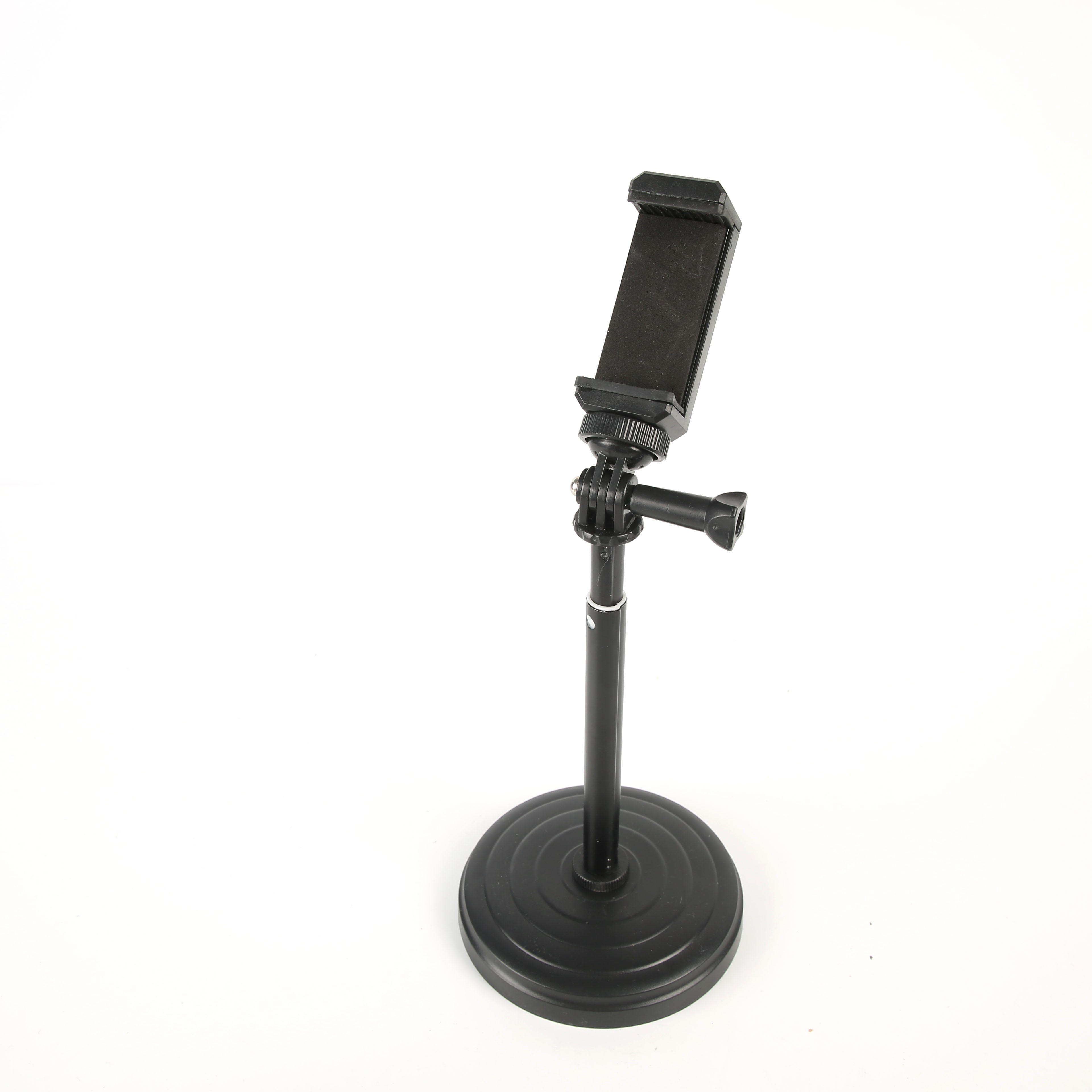 Desktop phone holder, metal rod, telescopic and rotating tablet computer, live streaming light, portable lazy person, pan-tilt, universal multi-functional stand detail image 5
