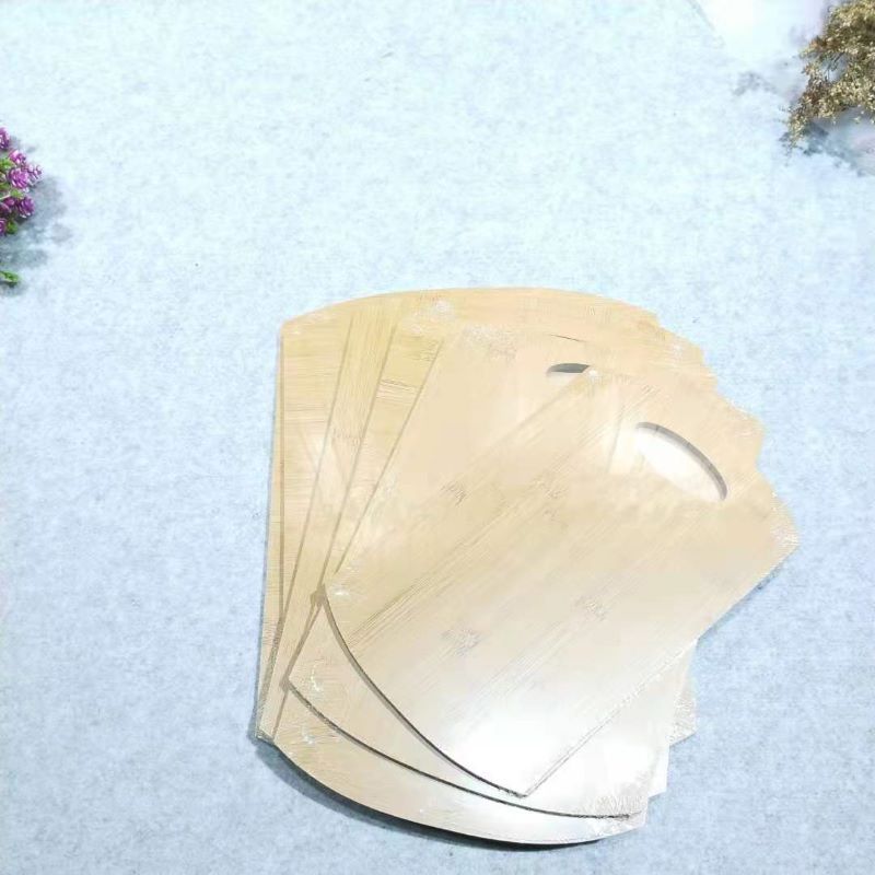 Jiehao Kitchen's household natural bamboo fruit board, comfortable cutting board, creative arc-shaped durable cutting board