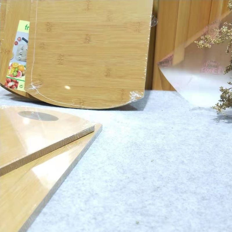 Jiehao Kitchen's household natural bamboo fruit board, comfortable cutting board, creative arc-shaped durable cutting board detail image 4