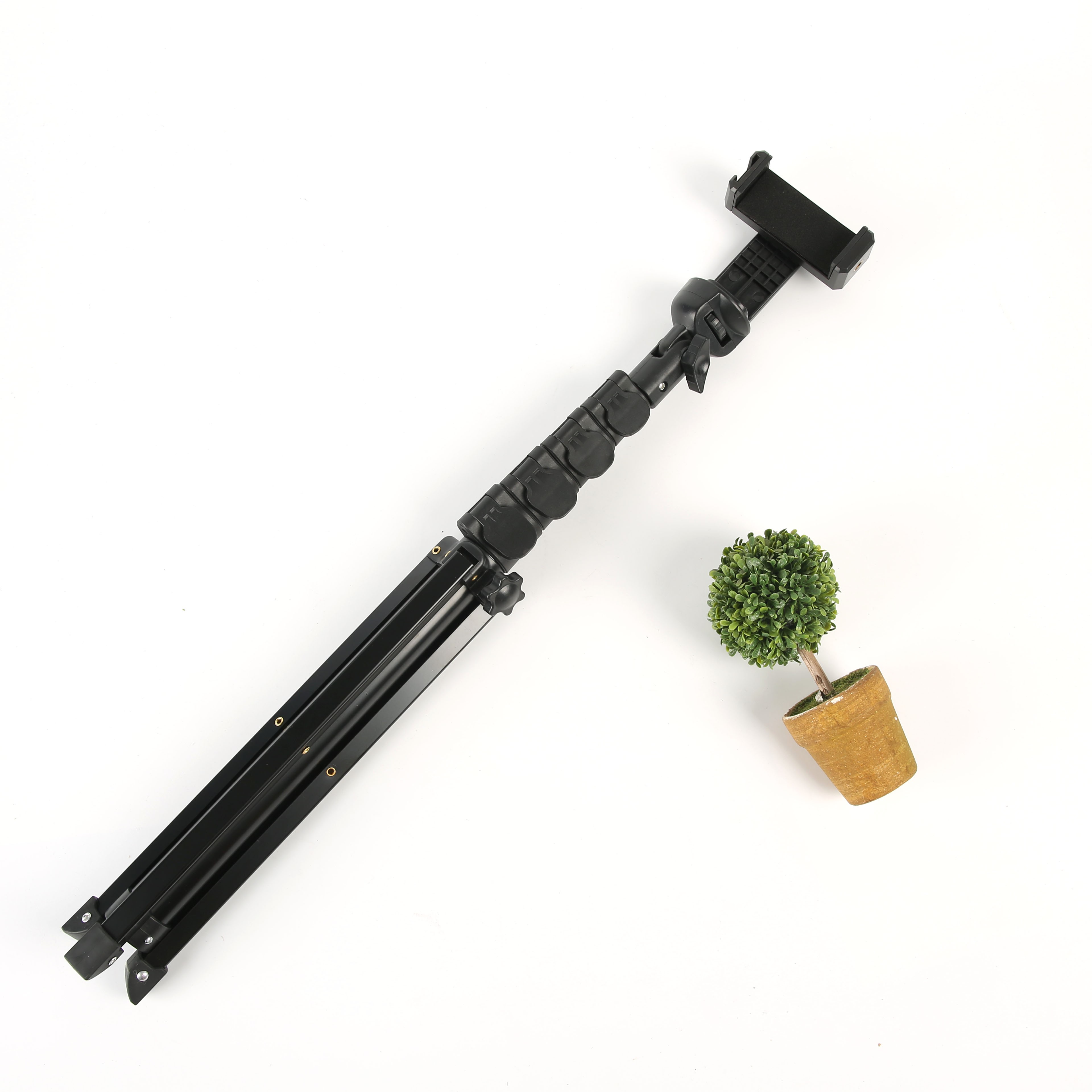 Aluminum alloy mobile phone Bluetooth selfie stick, 1-meter gimbal live streaming telescopic pole, mobile phone stand stabilizer detail image 4