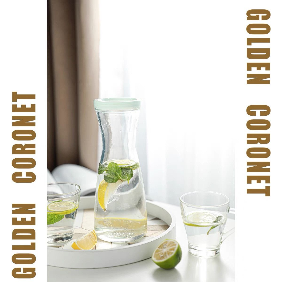 Cold water bottle set, glass heat-resistant, high-temperature explosion-proof household large-capacity water bottle, cold boiled water cup, teapot, cold water bottle