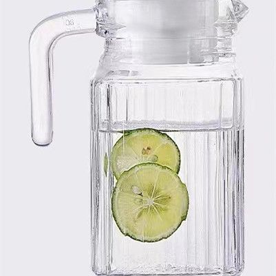 Glass cold water kettle, large-capacity household juice juice-making kettle, cold boiled water kettle, heat-resistant bar and ktv beverage duckbill kettle