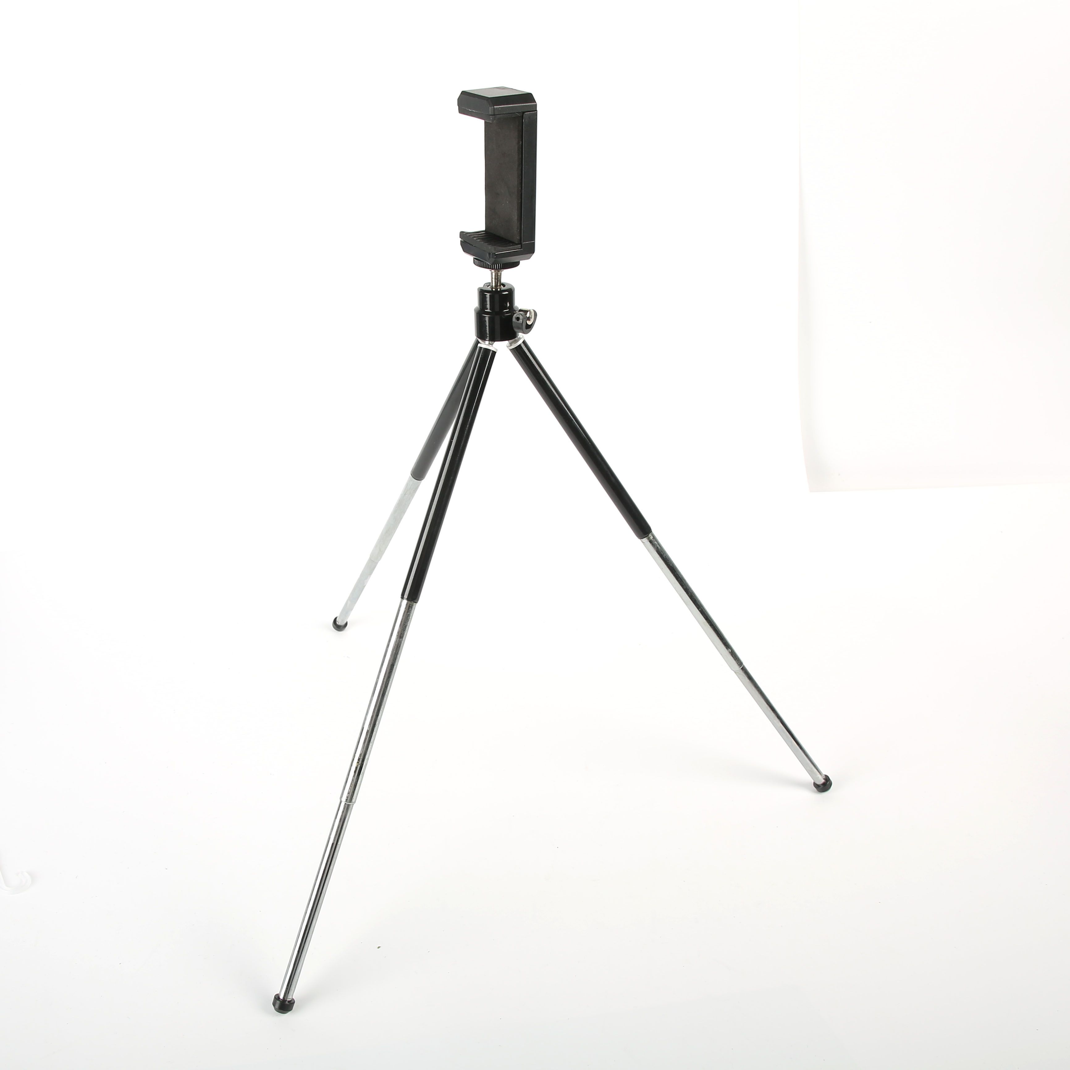 Wholesale copper tube mobile phone holder tripod, shrink mobile phone live streaming camera selfie stand, desktop Item Picture