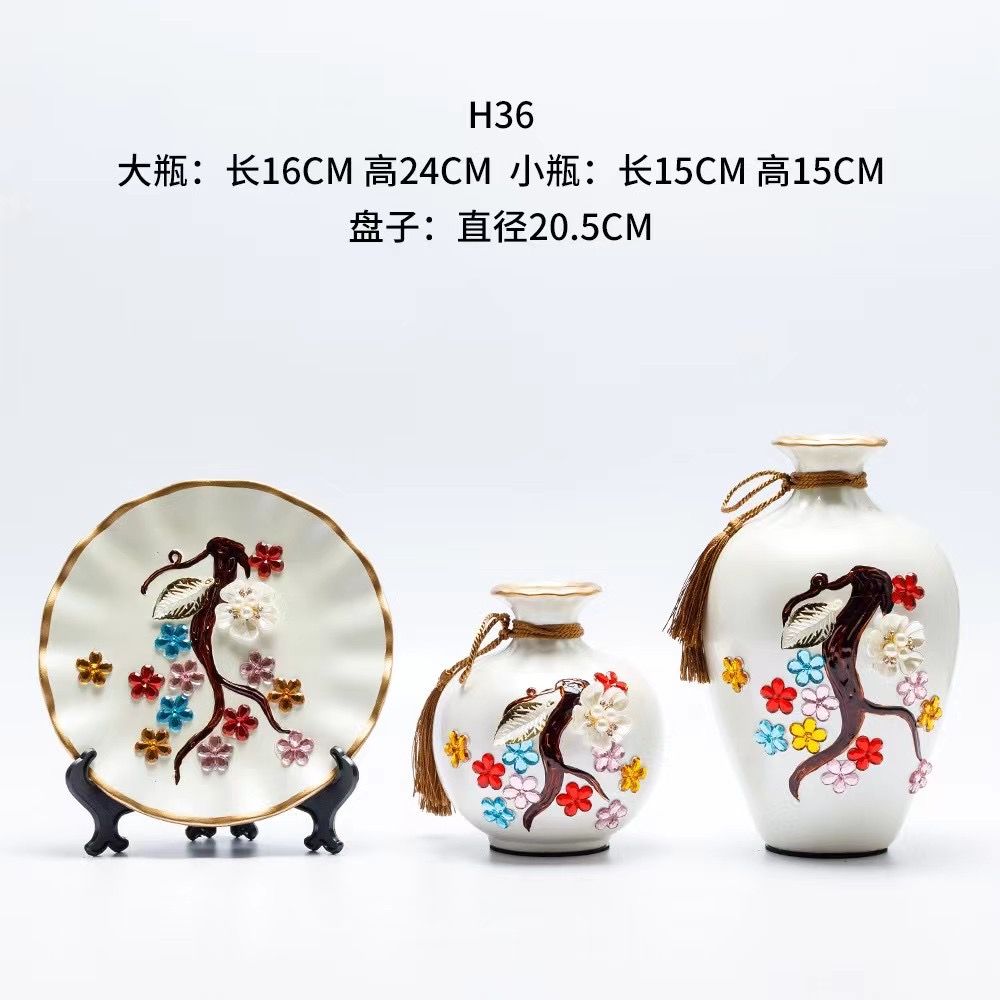 Yiwu Small Commodity City Ceramic Crafts Hotel Home Porch Wine Cabinet TV Cabinet Living Room Dining Room Study Decoration thumbnail