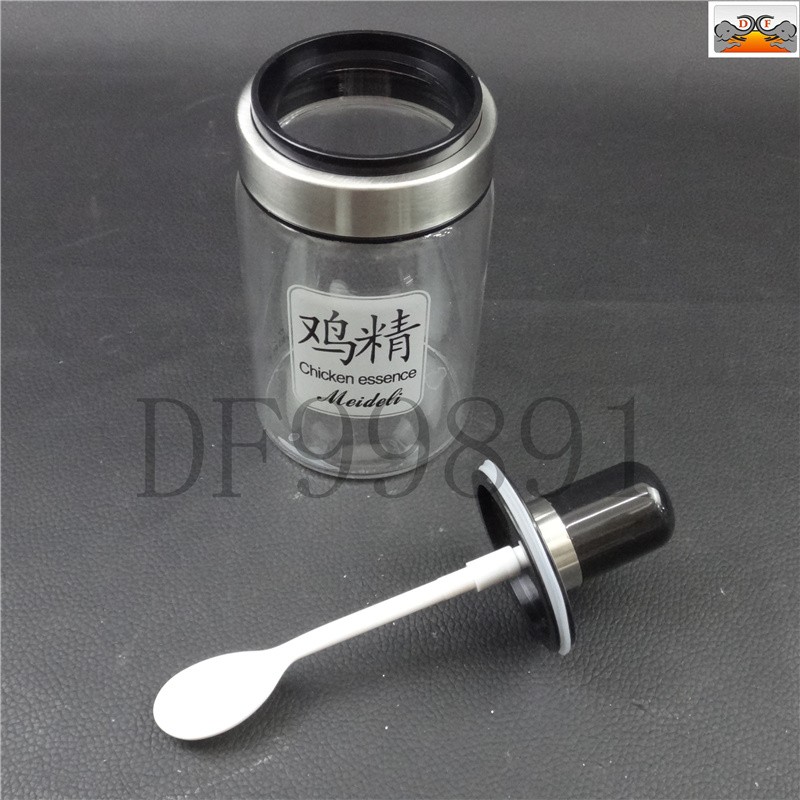 DF99891 调料瓶带勺 勺盖一体调料罐 厨房调味罐玻璃调料瓶带油刷小油壶硅胶圈调料盒DF Trading House详情2