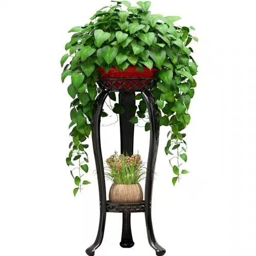 European-style flower stand, multi-layered indoor floor-standing green ivy flower stand, living room storage rack, balcony, simple household flower POTS detail image 1