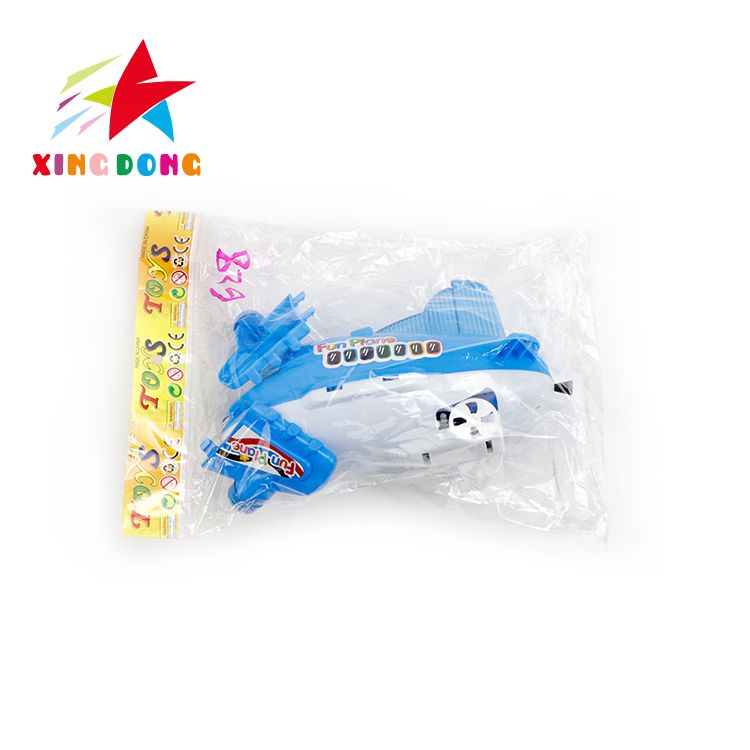 Children's toy aircraft, solid color aircraft, drawstring light aircraft toys Item Picture