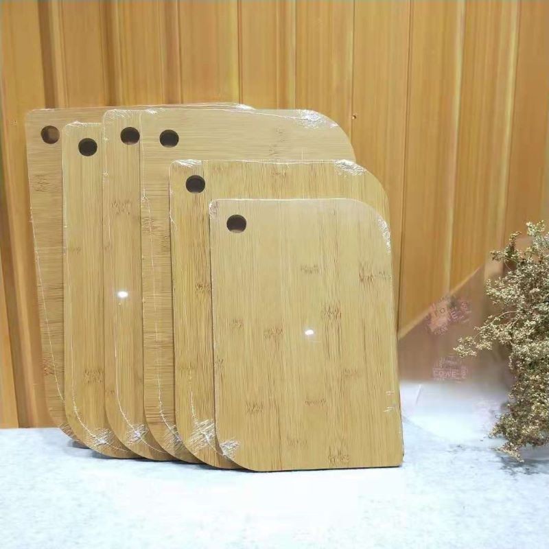 Jiehao Natural bamboo kitchen and dining room creative household fruit cutting board, hanging rolling noodle cutting board, sturdy cutting board detail image 3