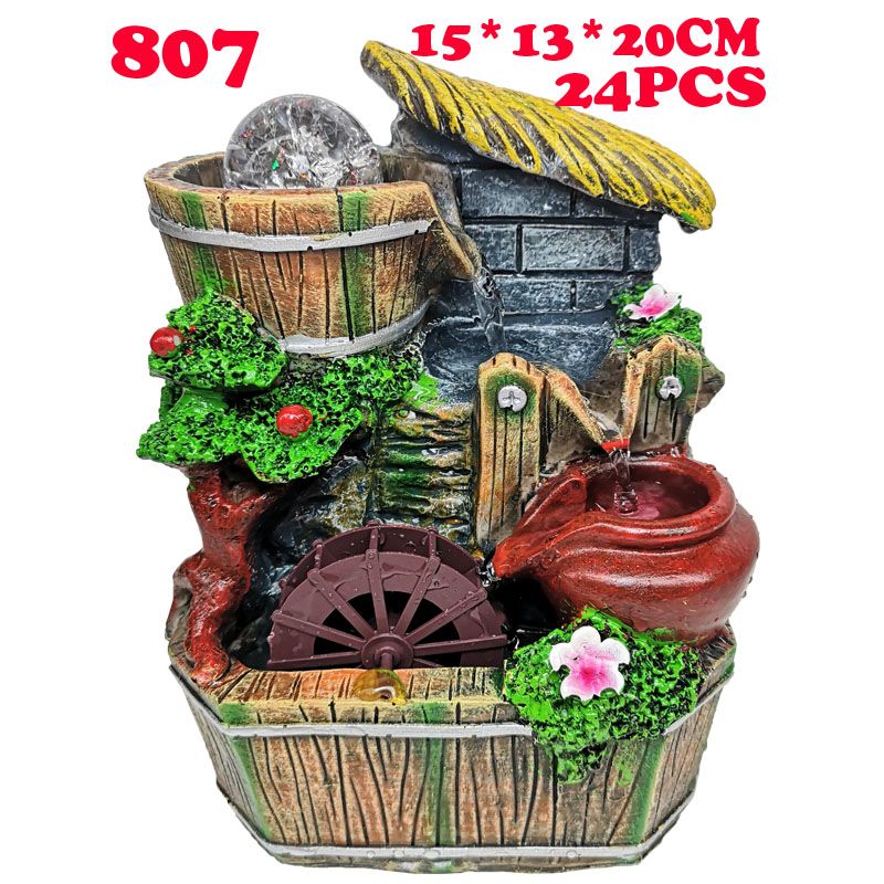 807假山工艺品流水喷泉树脂摆件创意树脂工艺家居装饰品图