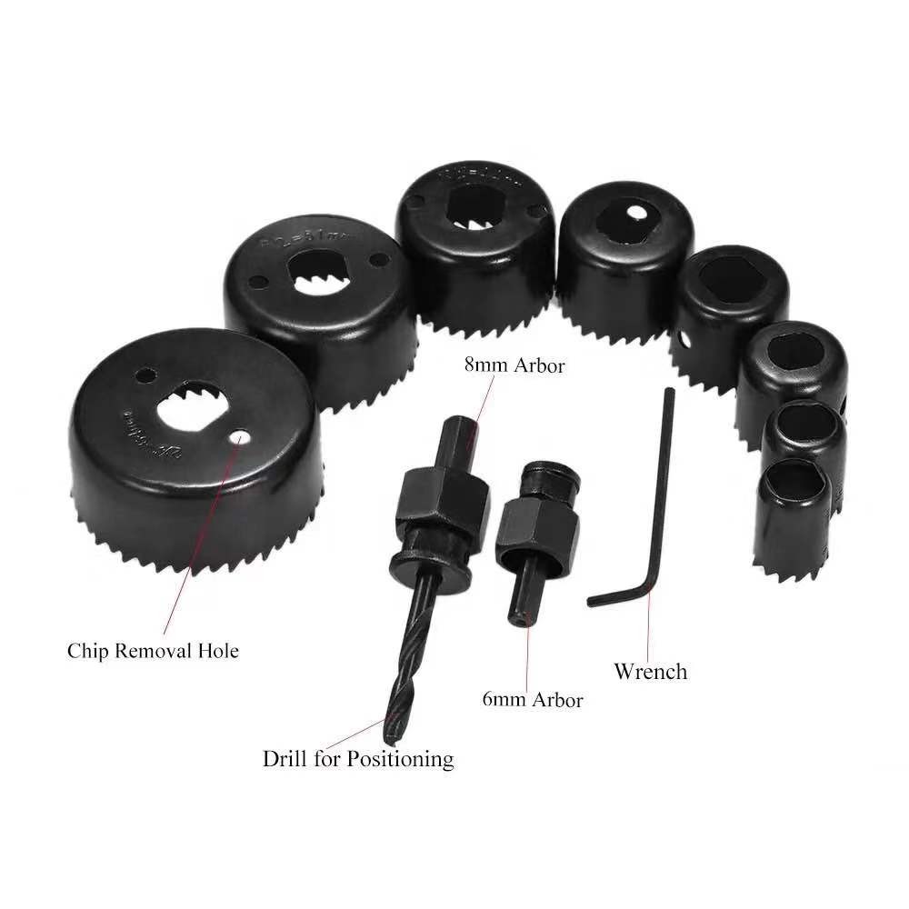 A 13-piece set of woodworking hole saw and woodworking hole opener detail image 2