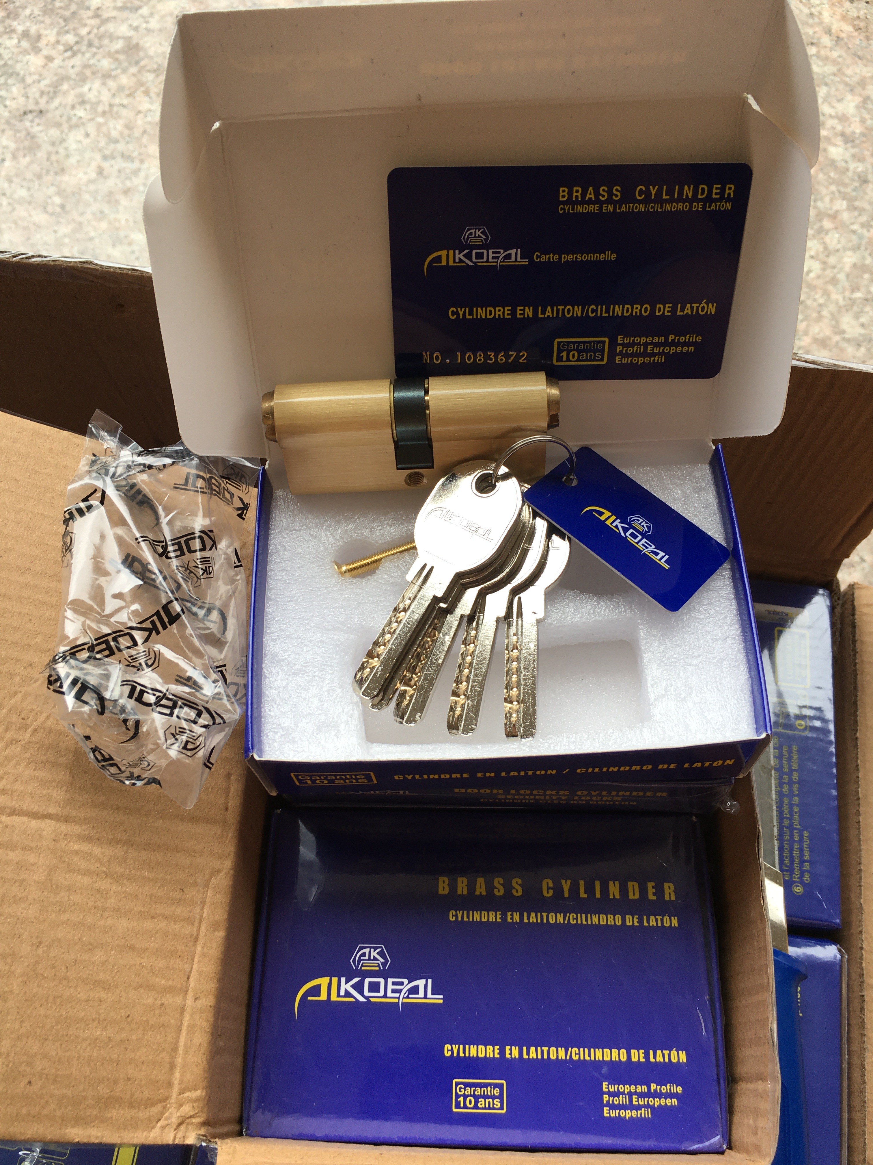 铜锁芯；70铜锁芯；双开铜锁芯；高级铜锁芯，礼品盒锁芯；AK70-5K；ALKOBAL锁芯详情图7