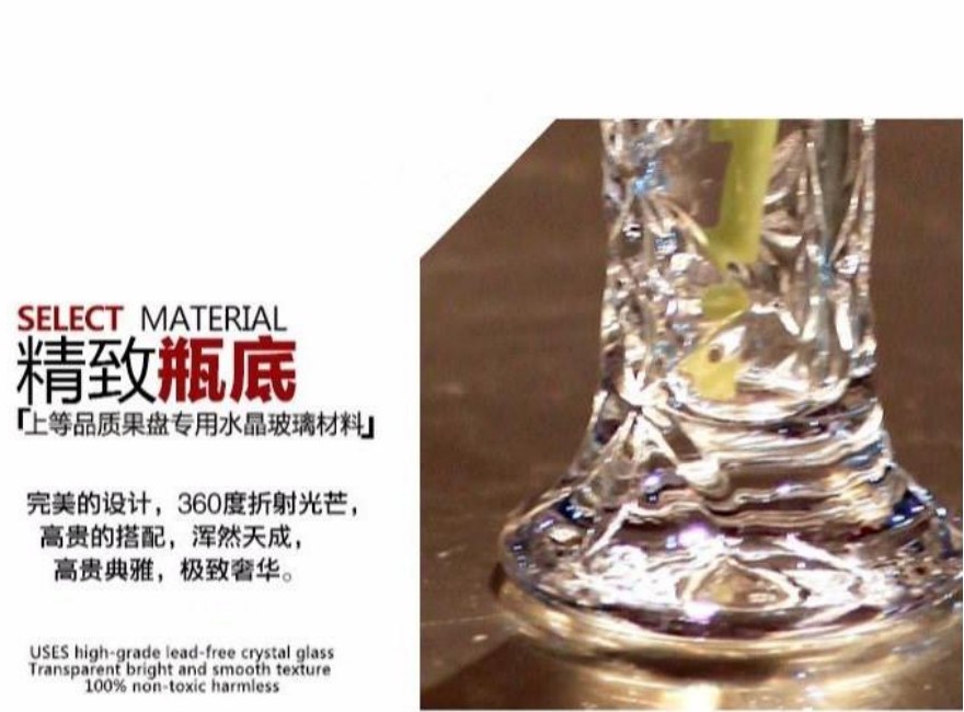 A transparent glass vase, a simple and fashionable dining table, a flower counter in a hotel room, a mini flower arrangement vase detail image 5