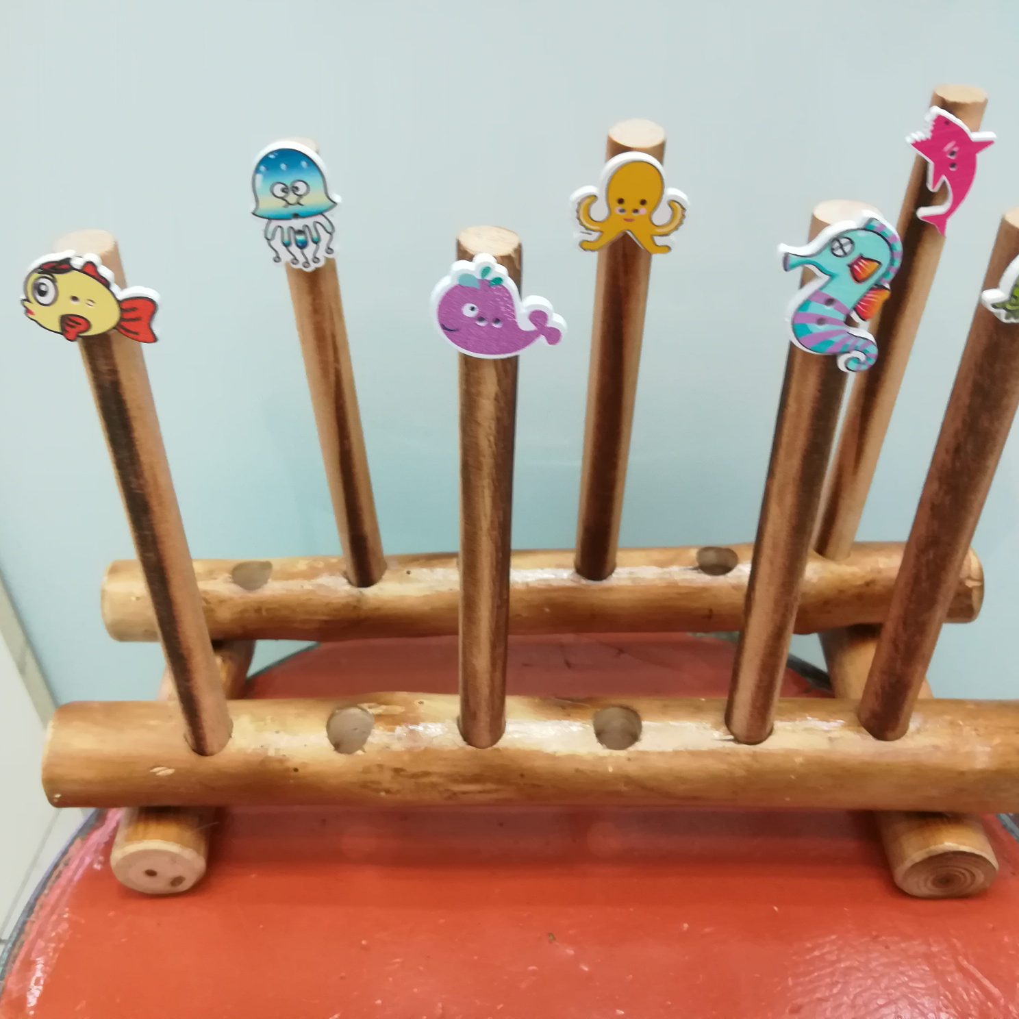 仿真创意木片海洋类木头工艺礼品促销圆珠笔