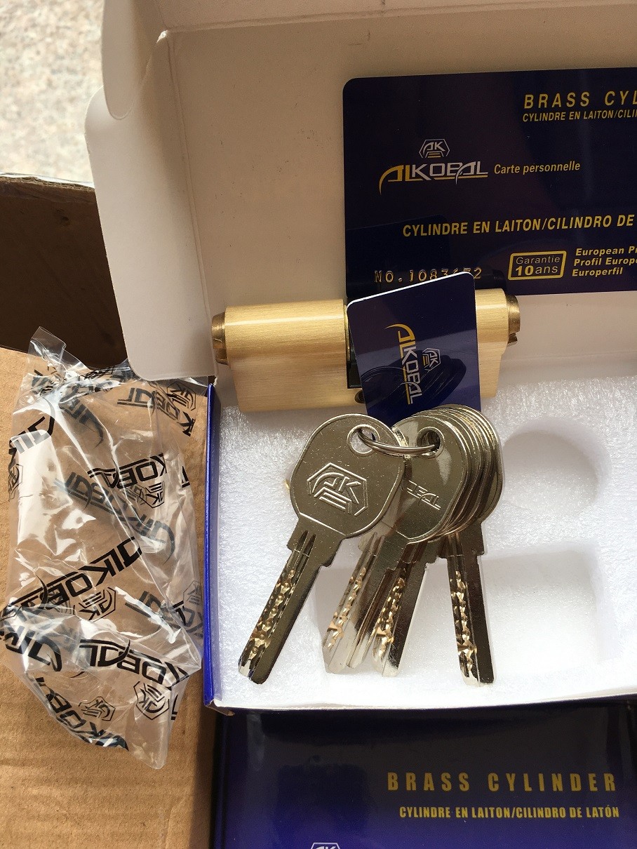 铜锁芯；70铜锁芯；双开铜锁芯；高级铜锁芯，礼品盒锁芯；AK70-5K；ALKOBAL锁芯详情图4