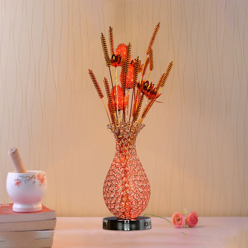 LED warm desk lamp New romantic aluminum desk lamp living room bedroom study desk lamp modern wedding desk lamp