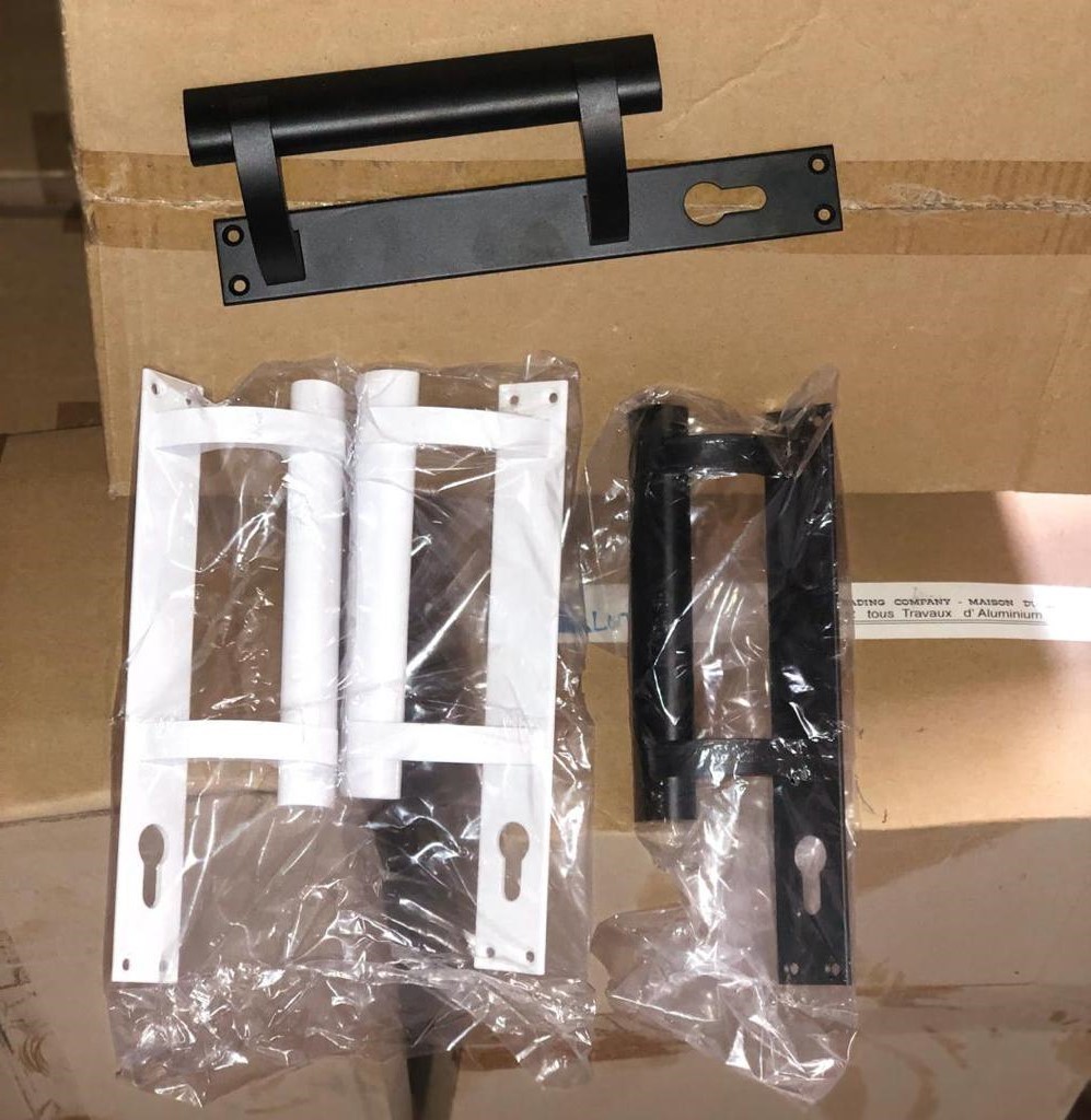 Handle; Aluminum alloy door handle; Double door handle; Door lock; Export aluminum alloy door handles; SP-A44 detail image 1
