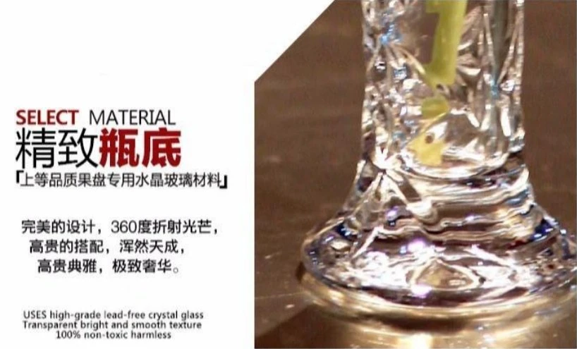 Vase ornaments, simple living room flower arrangements, large-sized lilies, lucky bamboo, hydroponic dried flowers, transparent glass bottles for home use detail image 4