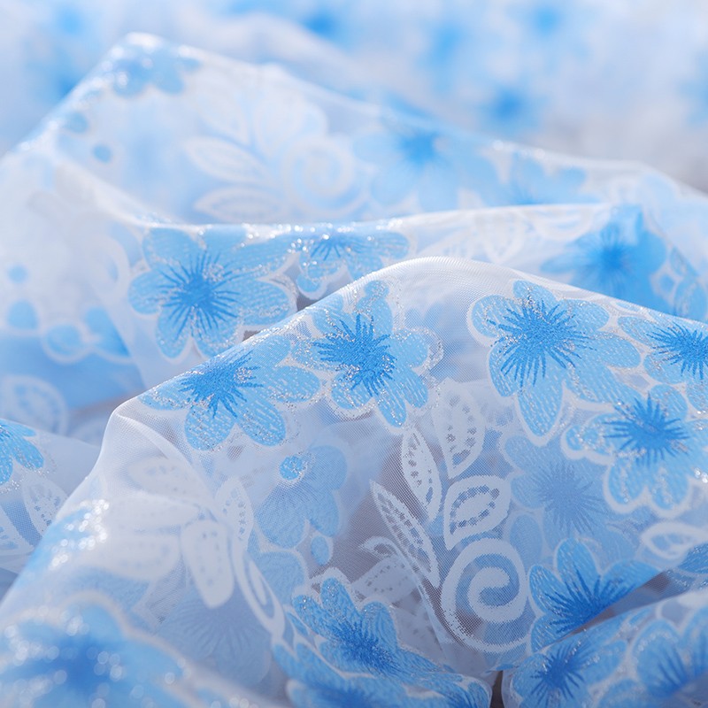 烫金欧根纱布料详情图1