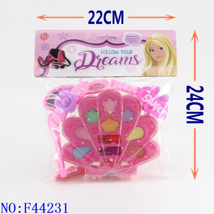 Makeup toys children little girls makeup toys imitation cosmetics nail polish manicure house toys color products backpack set F44231