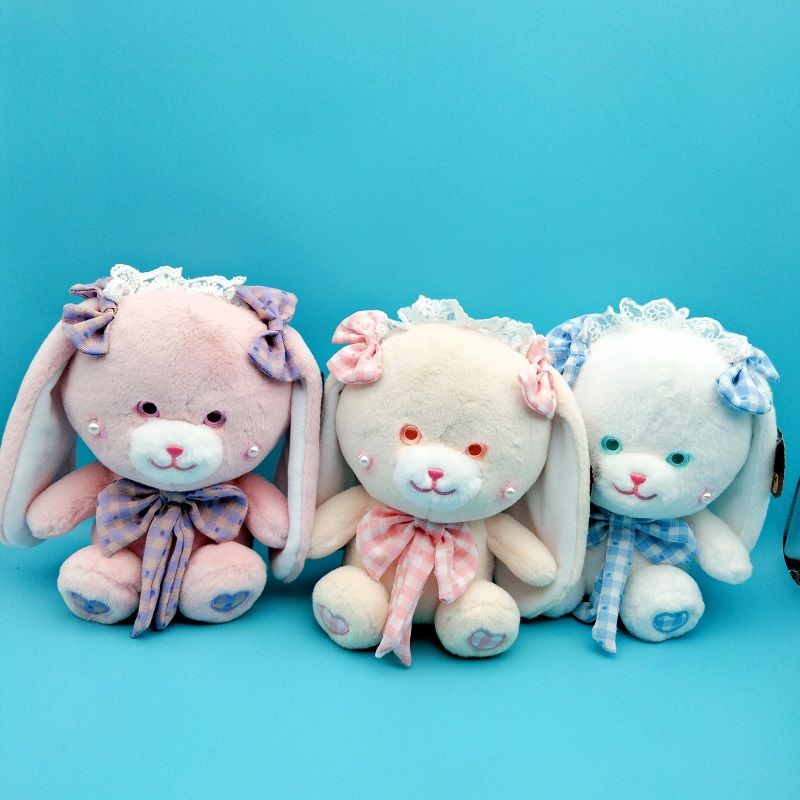 Cute soft rabbit sweet long ear rabbit plush toy birthday gift comfort accompany doll wholesale