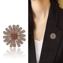 French vintage Daisy brooch Sunflower brooch high-grade women's corsage women's coat suit cheongsam accessories all match brooch