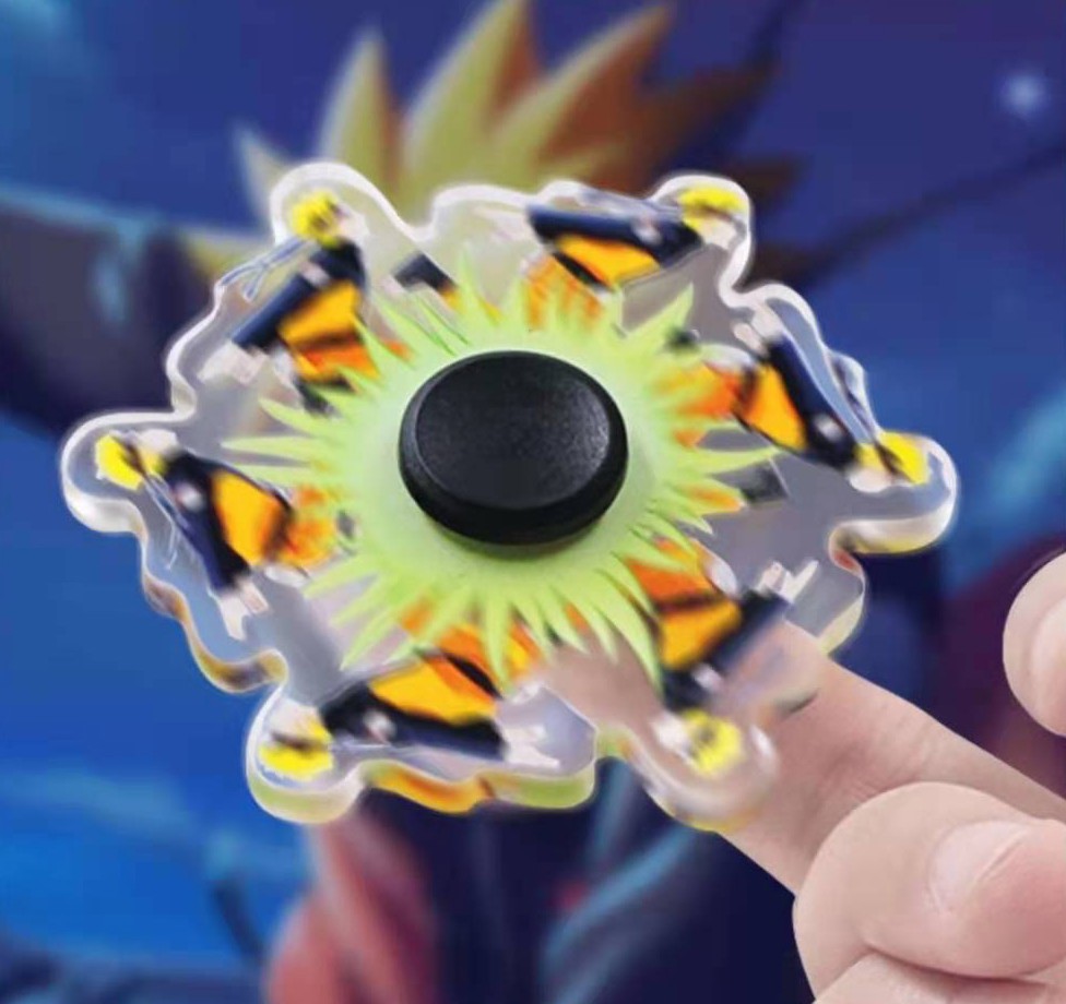 动态陀螺抖音同款会奔跑的陀螺现货鸣人佐助火影指尖陀螺手指陀螺详情图3