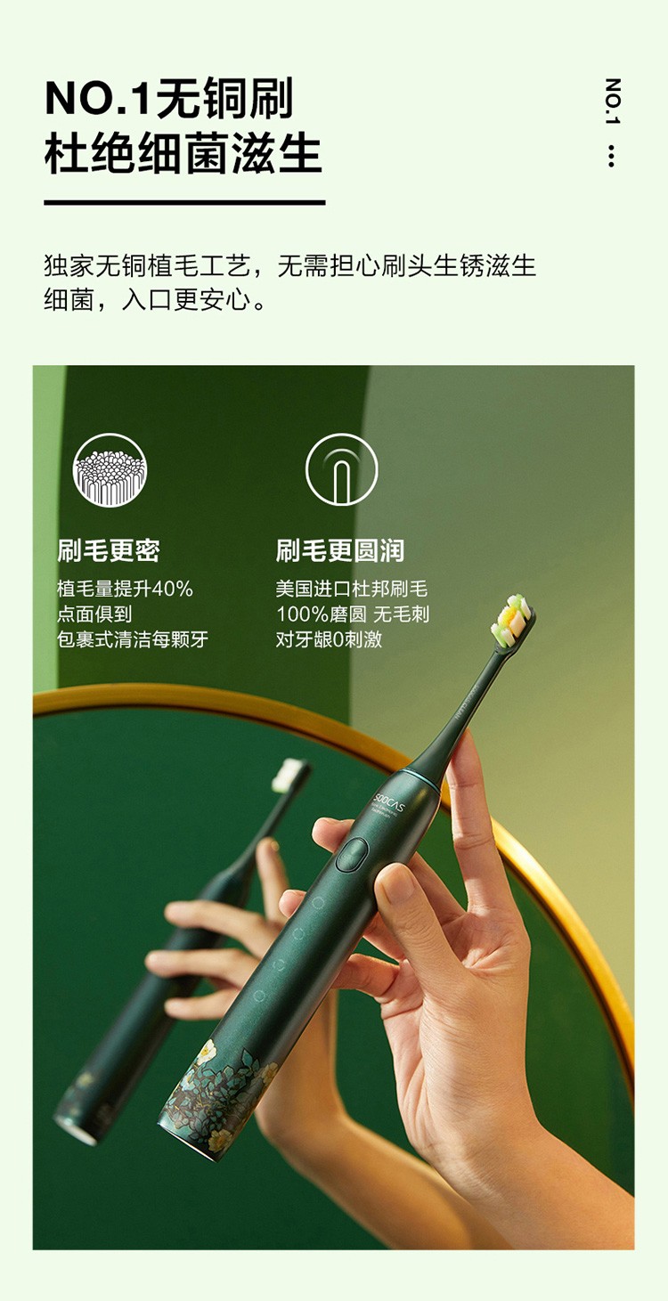 浙里 素士声波电动牙刷X3U·梵高联名款详情图8