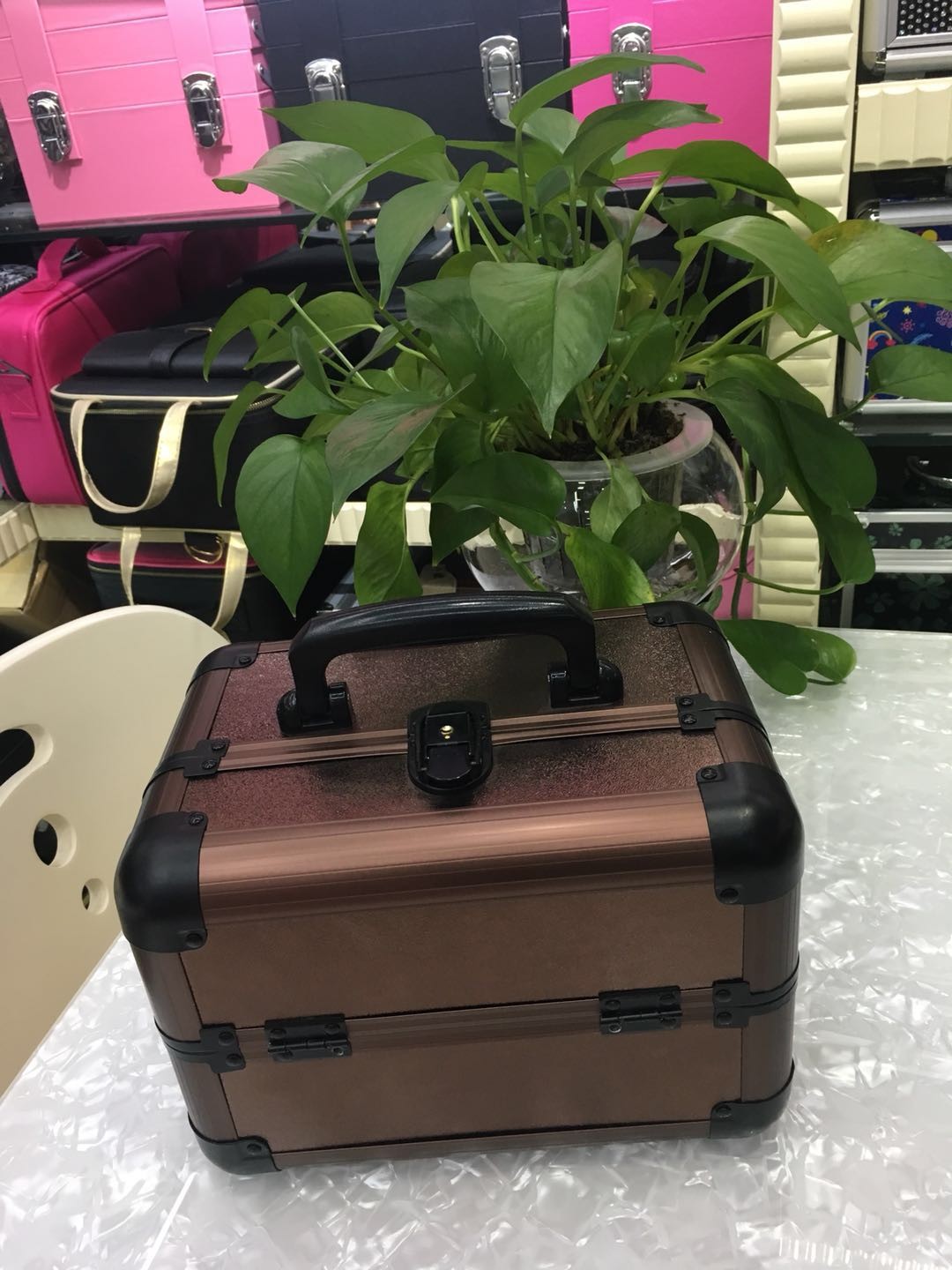 2021 cash payment aluminum alloy portable cosmetic storage jewelry box pic 12