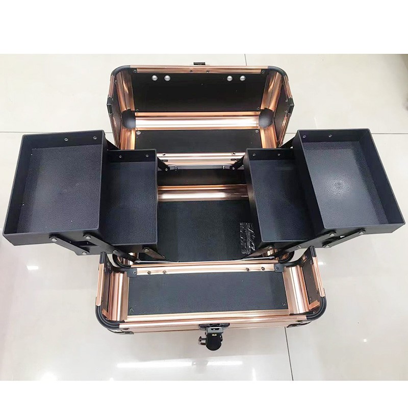 2021 cash payment aluminum alloy portable cosmetic storage jewelry box pic 14