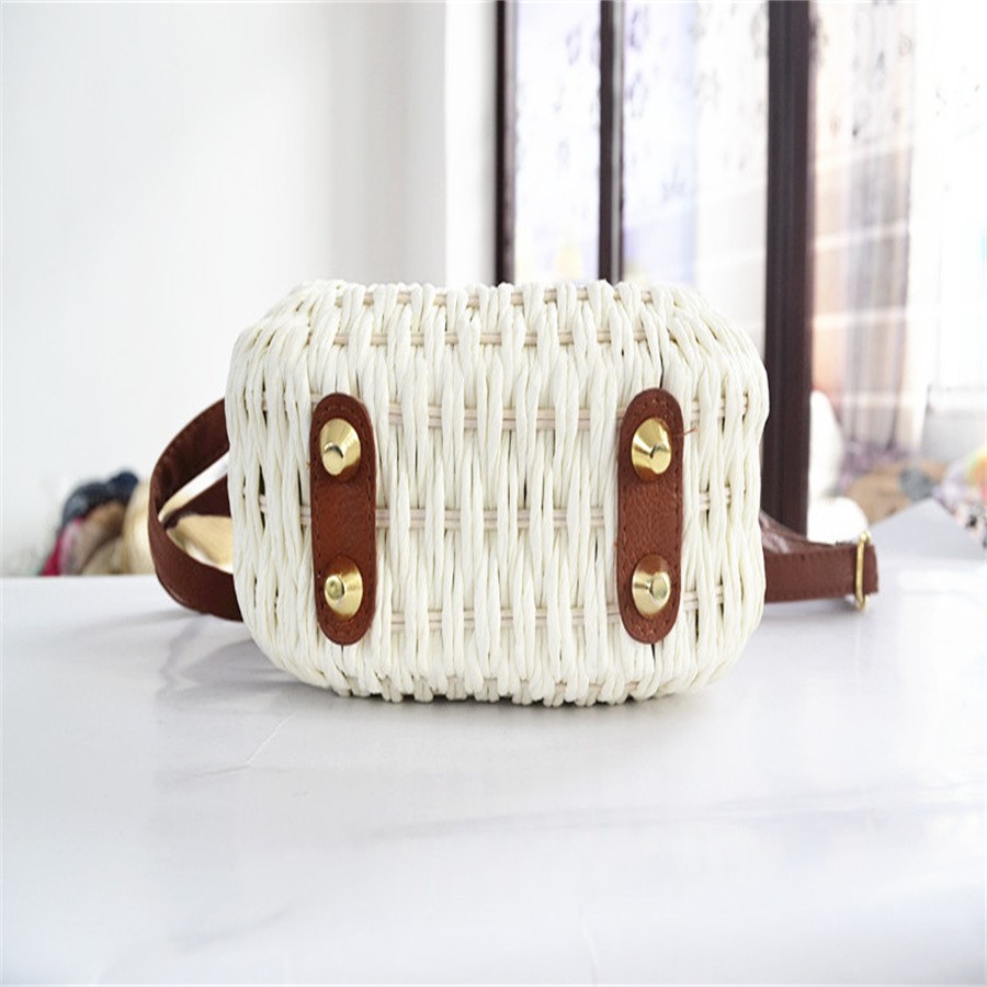 厂家直销草编包单肩斜挎手提沙滩包复古流苏编织包女包藤编包详情图14