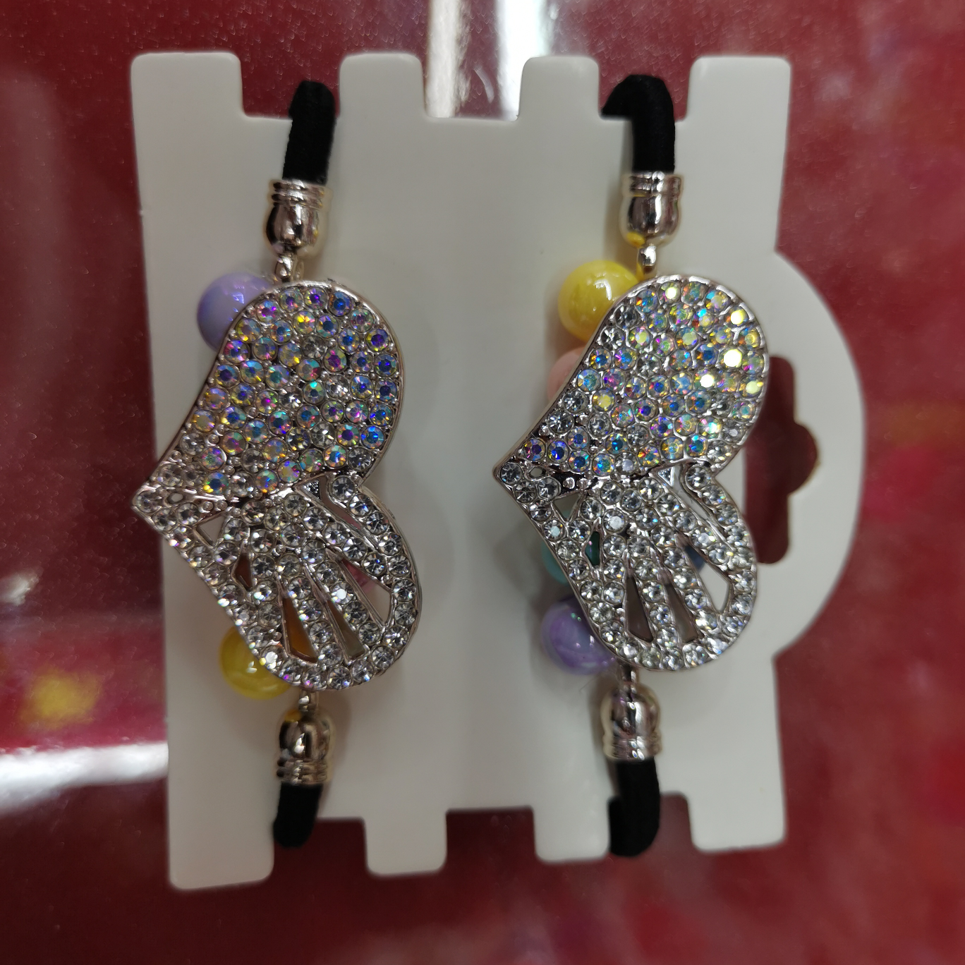 Colored heart bracelet