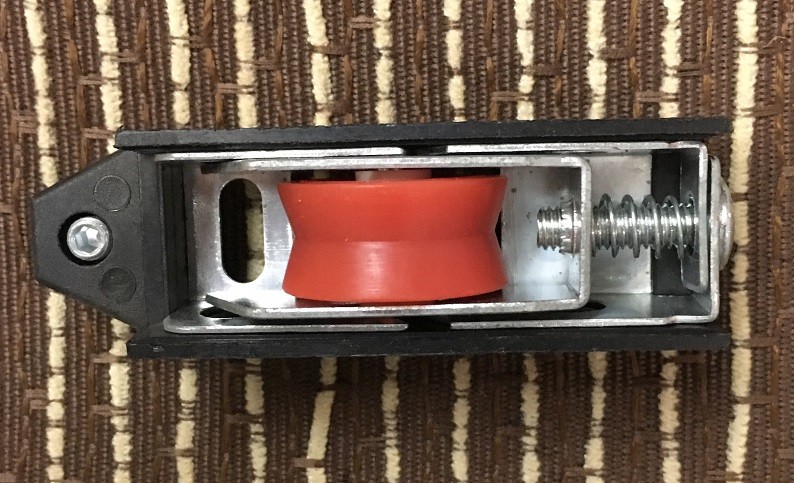 La rueda; Una sola rueda; Rueda con resorte; Primavera una rueda; Rueda de puerta de aluminio; SP-B01 rueda naranja detail image 1