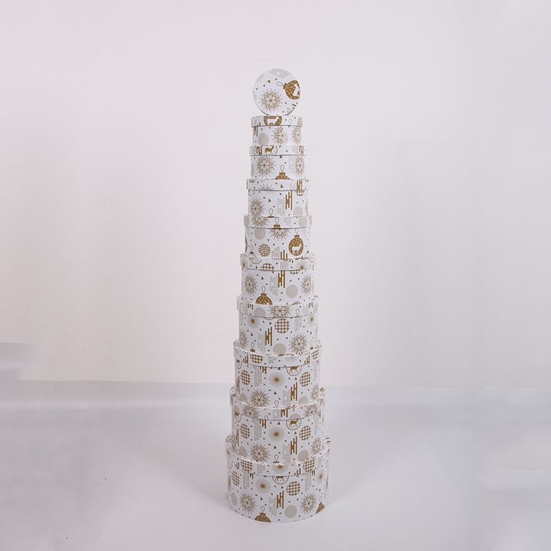Factory direct sales of ten-piece round gift boxes