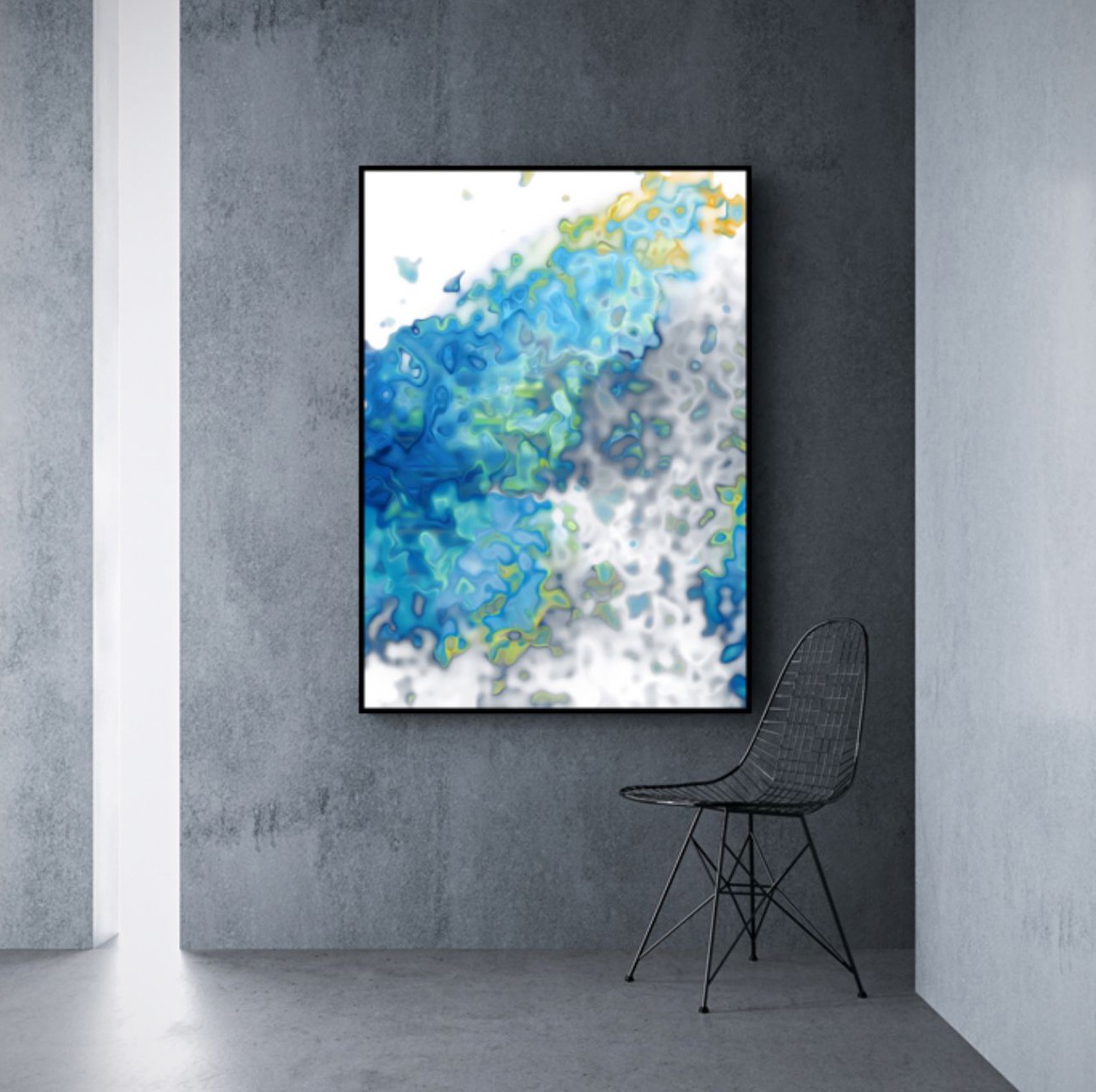 现代轻奢客厅玄关装饰画详情4