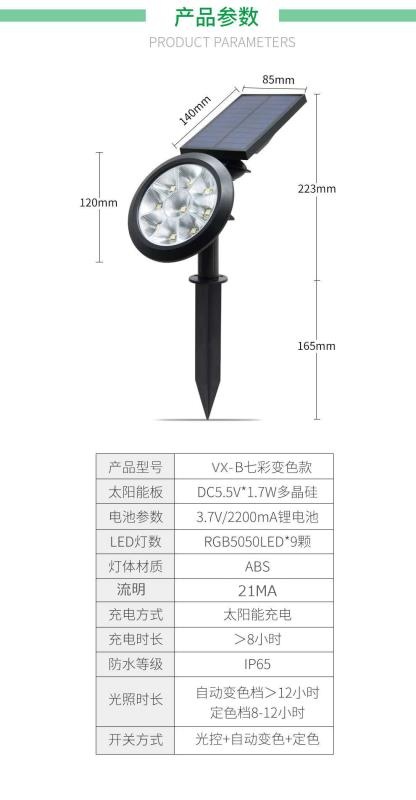 太阳能七彩草坪详情图8