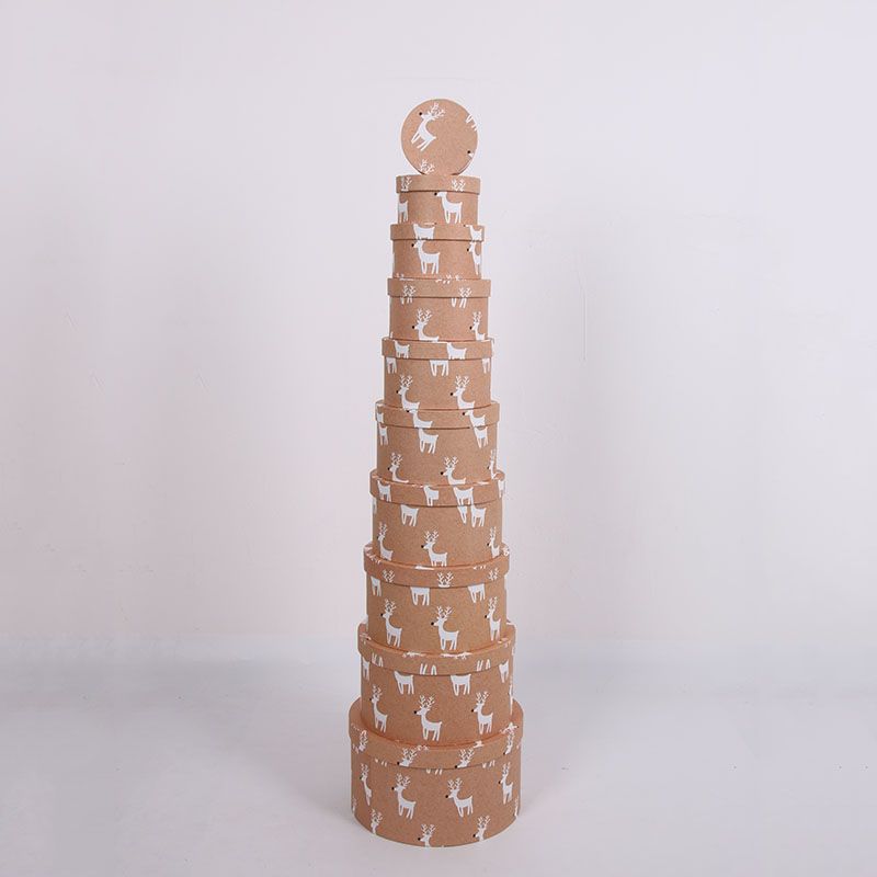 Factory direct sales of ten-piece round gift boxes Specification image