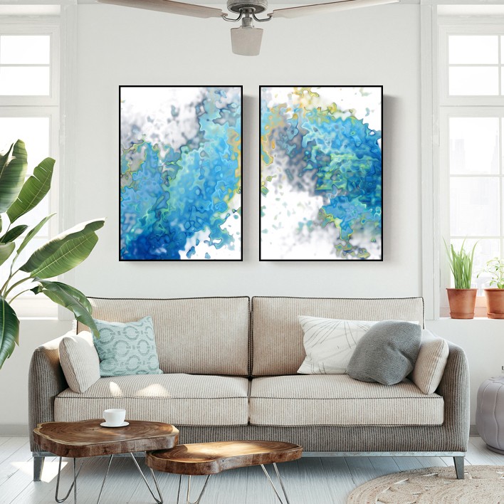 现代轻奢客厅玄关装饰画详情2