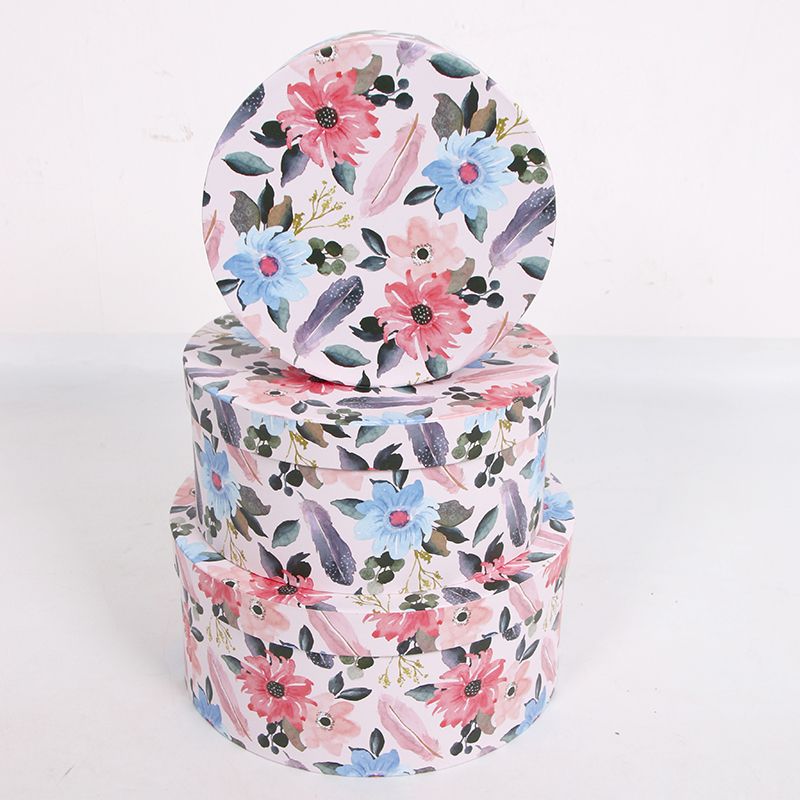 Factory direct sales of three-piece round boxes Specification image