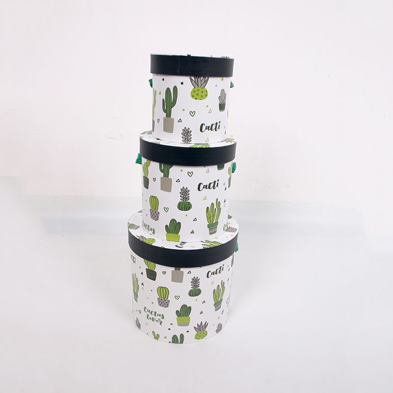 Factory direct sales of three-piece round barrel boxes Specification image