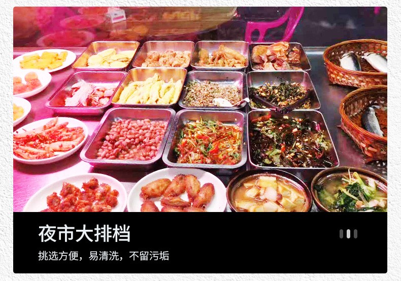 1/1不锈钢份数盆食堂自助餐盆份数盘深6.5CM详情图6