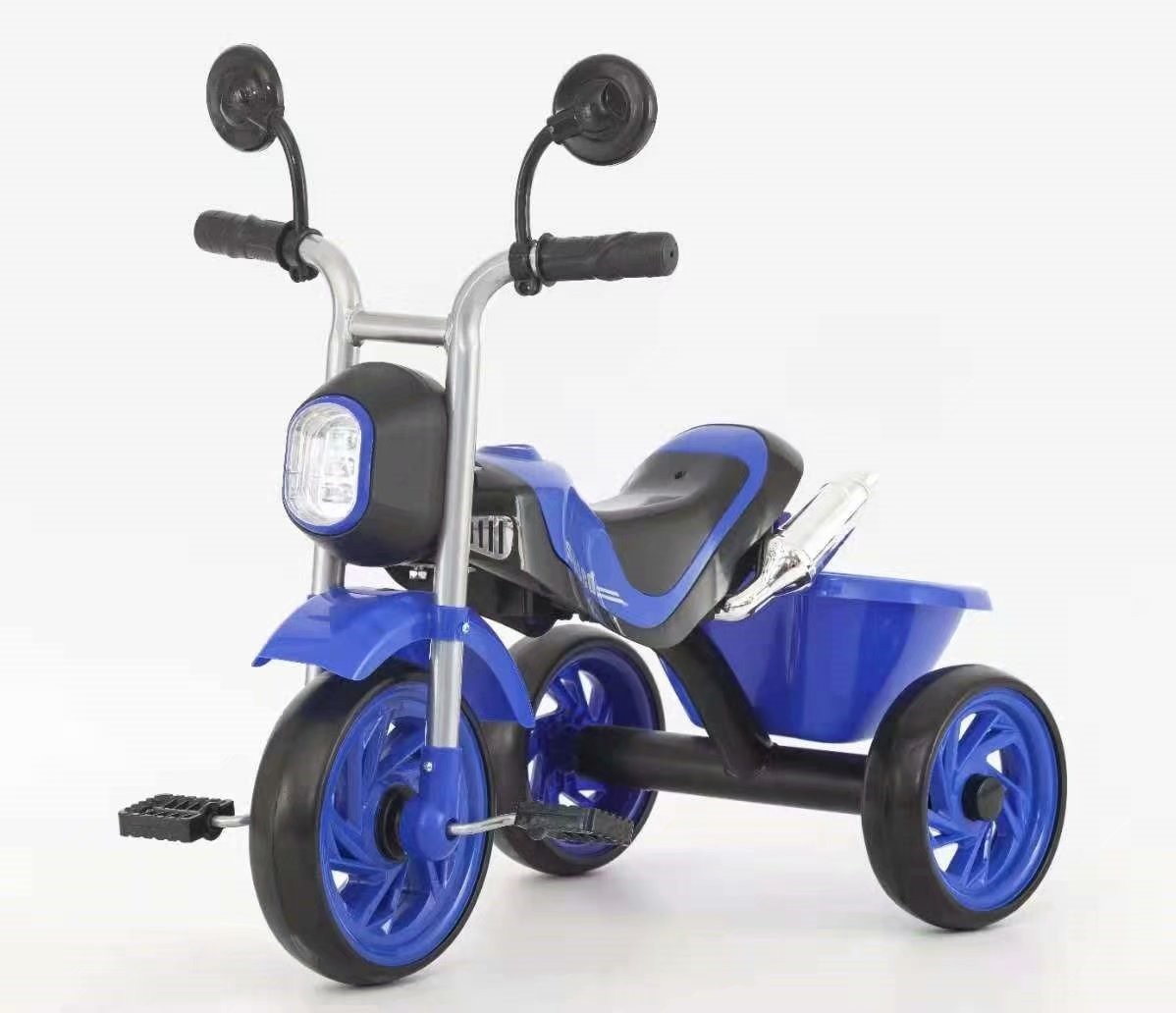 新款儿童摩托三轮车带音乐灯光质量好详情图3