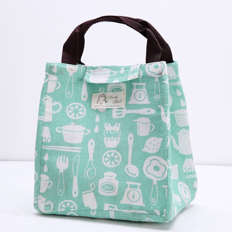 火烈鸟扁提手便当包