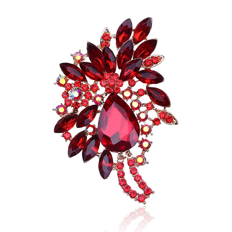 Manufacturer direct sales large glass brooch