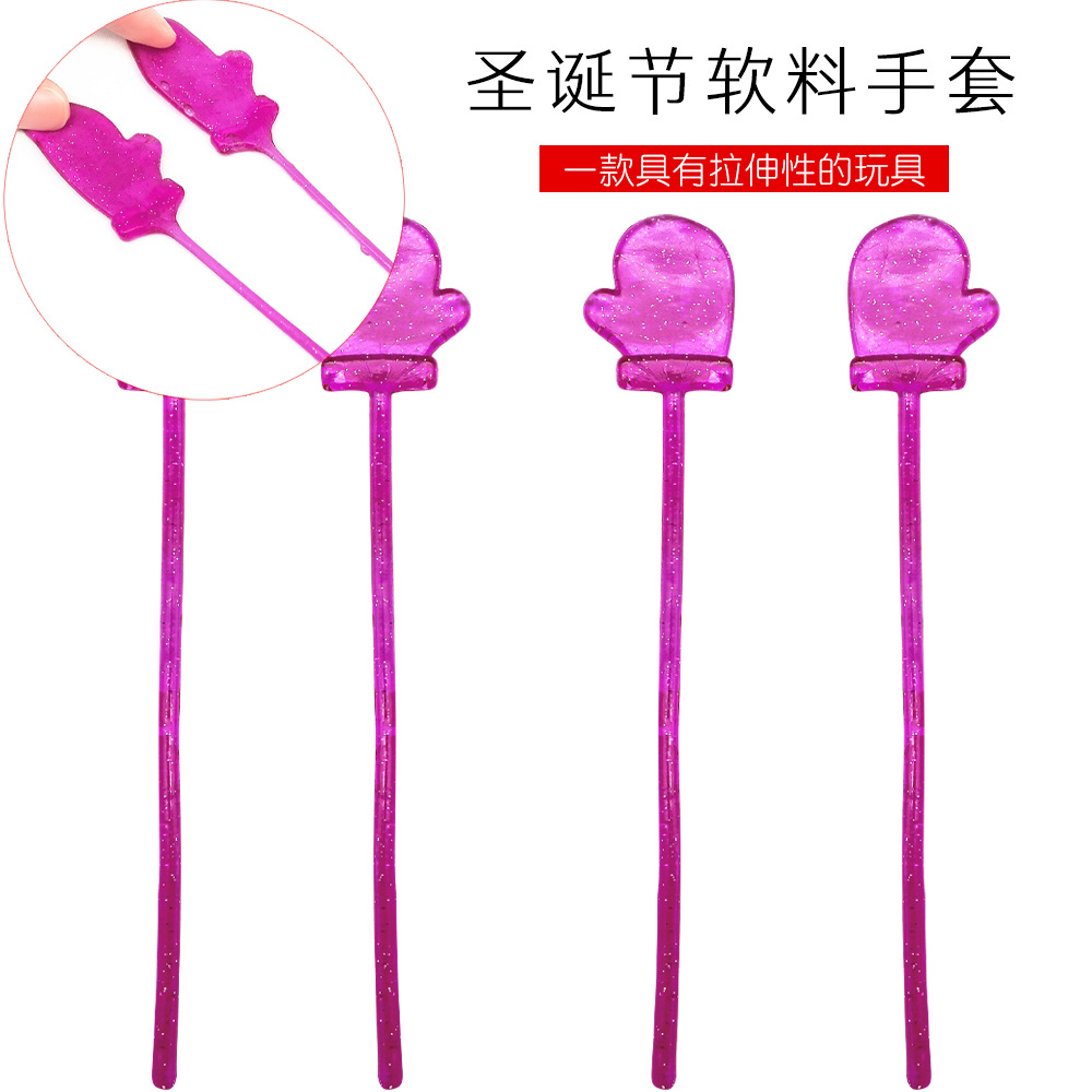 Foreign trade hot Christmas Valentine's Day gloves sticky hands TPR elastic telescopic sticky palm vent toy thumbnail