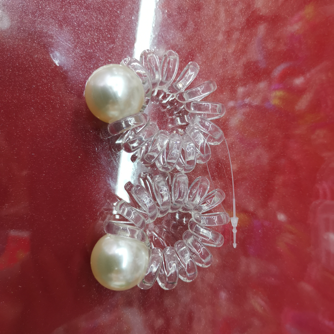 Transparent twist bead 100 pack